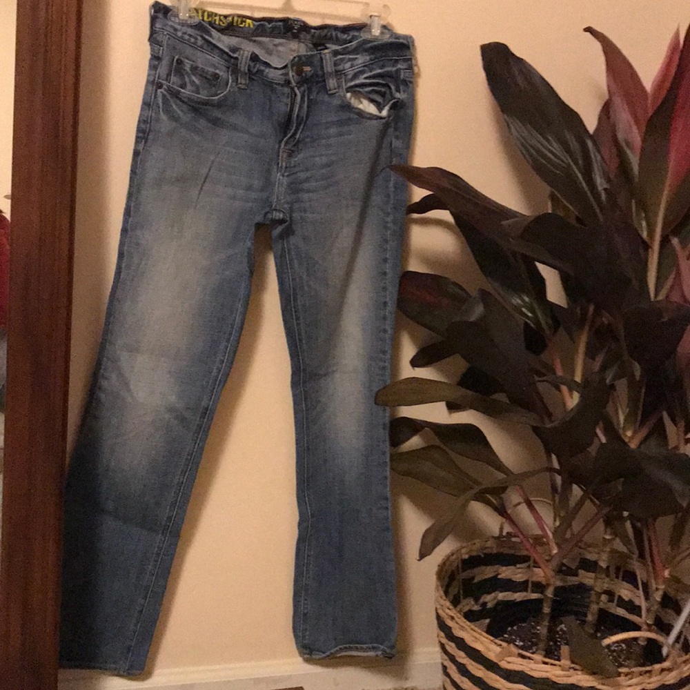 J. Crew lighter washed matchstick jeans